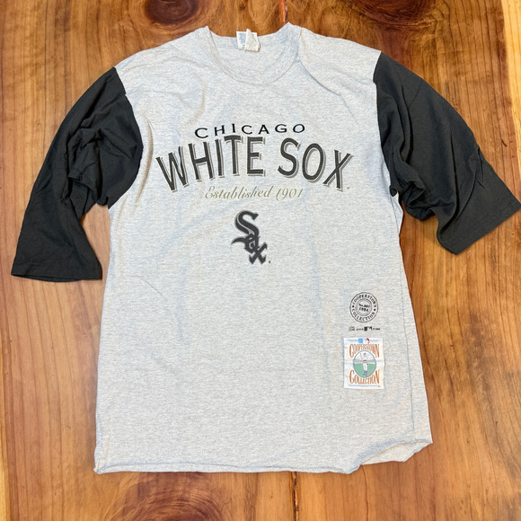 Vintage 90s Men's T-Shirt Large Cooperstown Collection Chicago White sox T3-9 - Picture 1 of 7